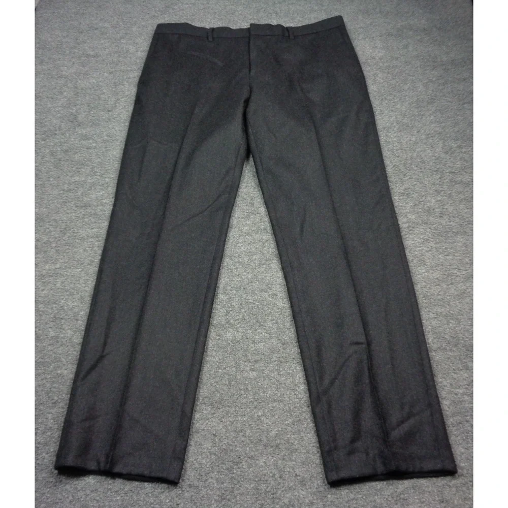 Banana Republic Pants Mens 34x30 Dark Gray Vitale Barberis Canonico Flannel 120s